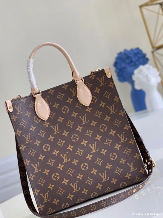 Official oldcobbler VUITTON LOUIS SAC PLAT PETIT 0816